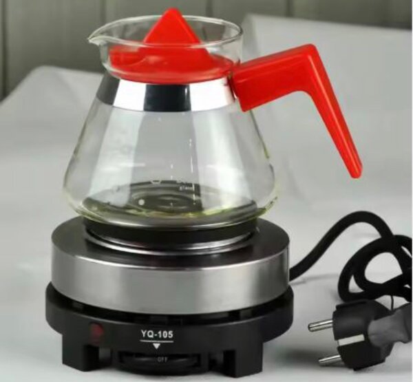 Hot Glass Pot with Lid