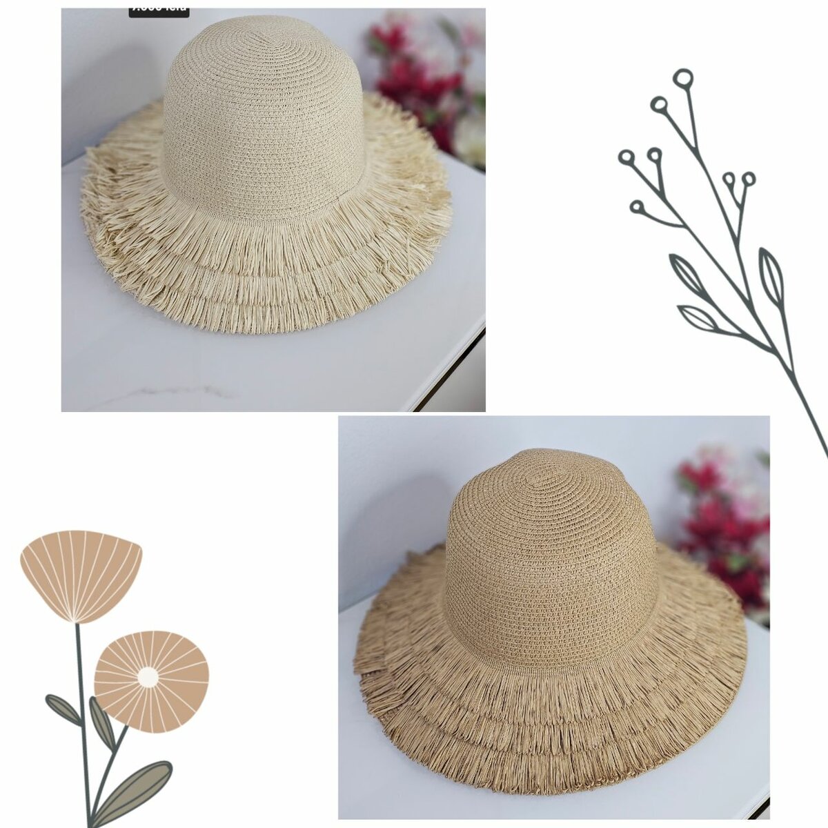 Chapeau d'été en paille