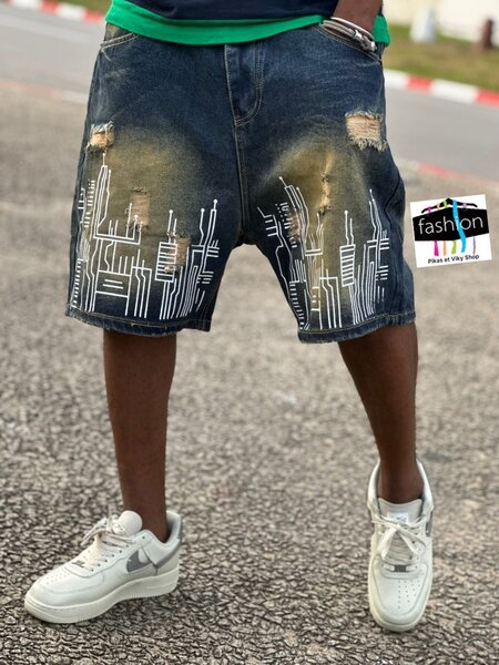 Shorts en jean décontractés