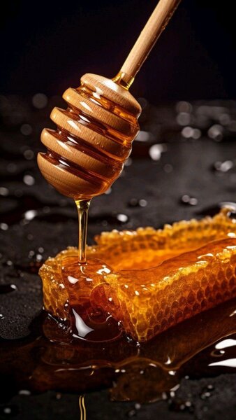 Miel brut non brûlé