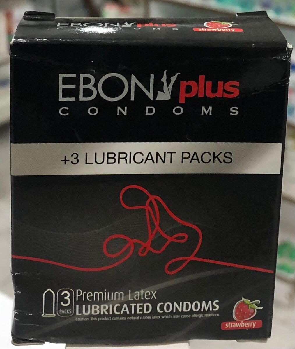 EBONY PLUS CONDOM 3,s