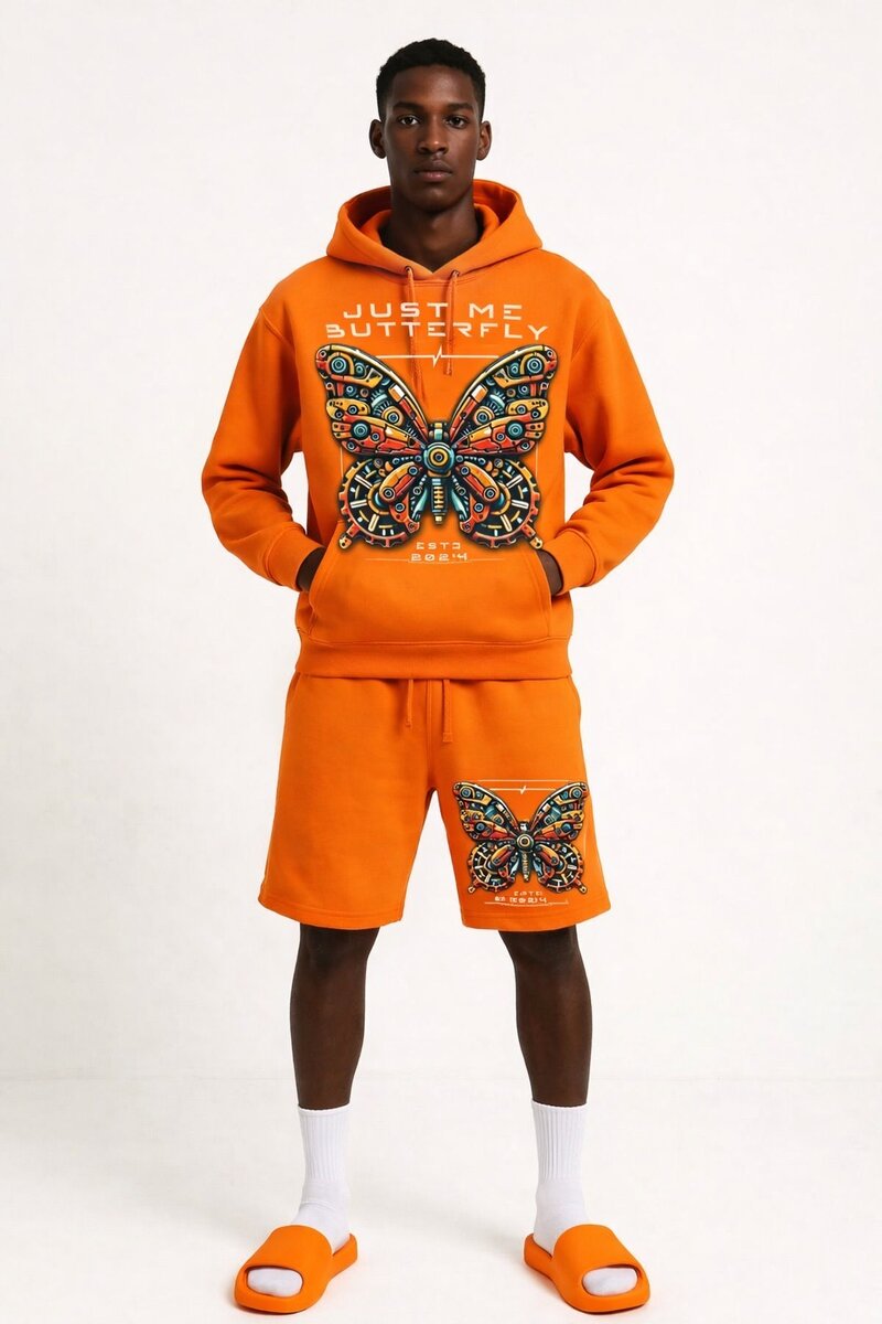 Ensemble Papillon Orange