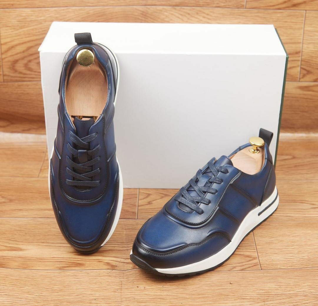 Sneakers en cuir confortables