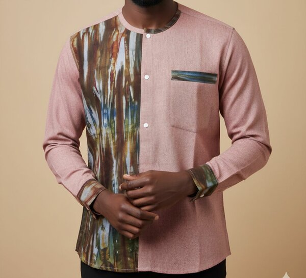 Chemise élégante bicolore