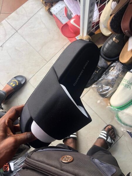 Y-3 Slides Noir pour Hommes