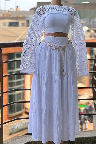 Robe bohème chic crochet