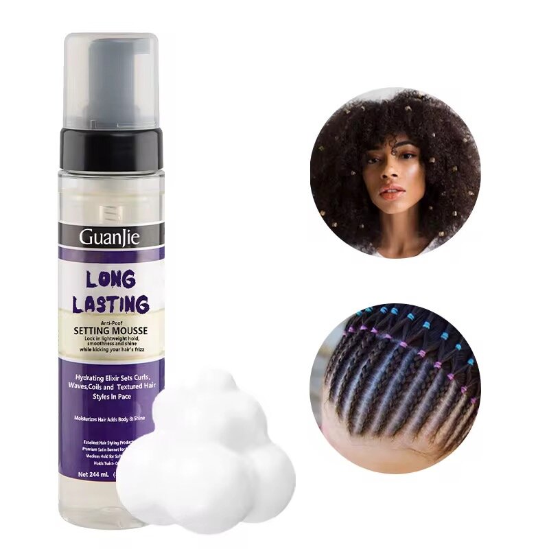 Mousse coiffante longue tenue GuanJie