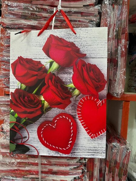 Sac Cadeau Roses Rouges