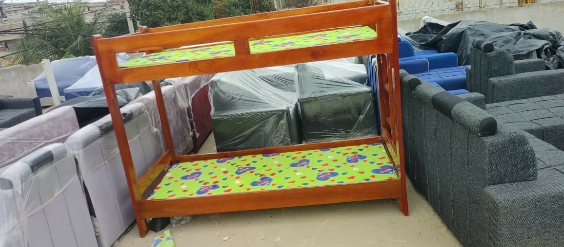 Lit superposé en bois enfants