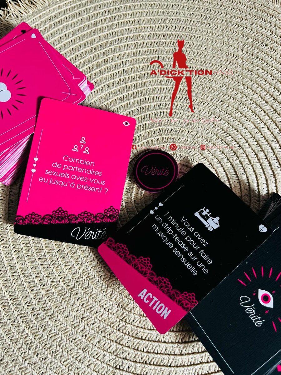 Jeu de cartes adulte Action Vérité