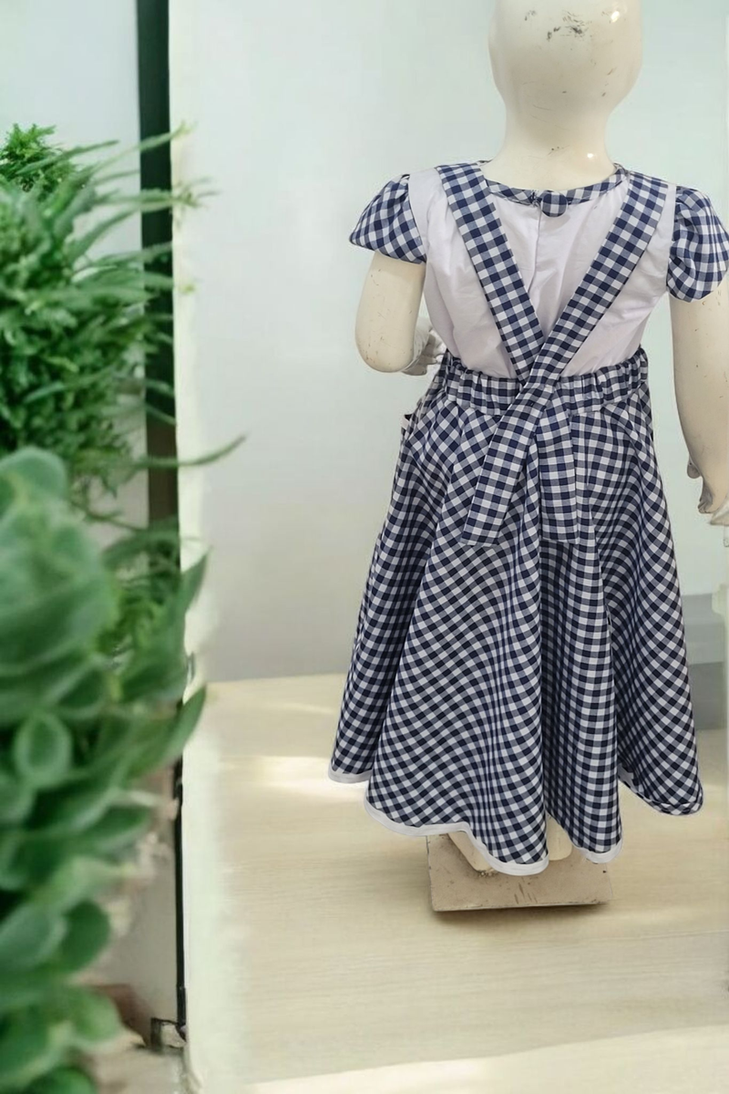 Robe à carreaux pour fille