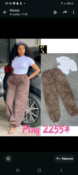 Pantalon + haut marron