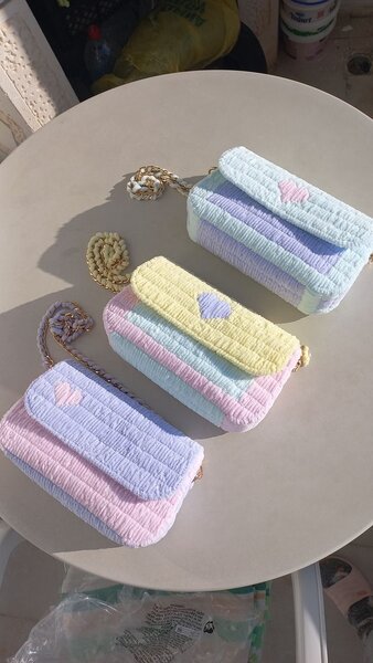 Sac à main tricoté chic