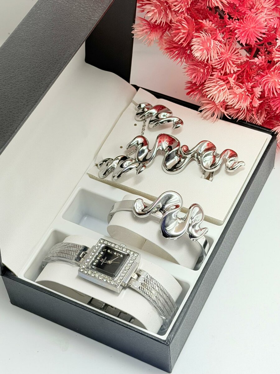 Élégant Coffret Montre et Bijoux