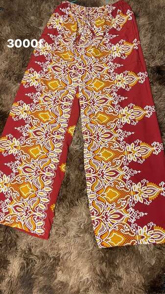 Pantalon coloré en coton