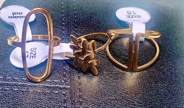 Bagues en acier inoxydable