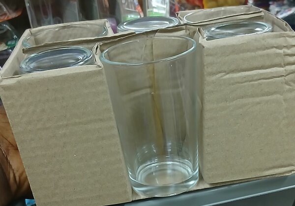 Verres à eau transparents 6 pièces