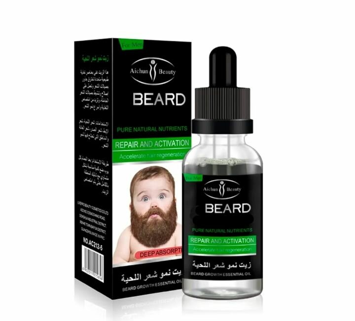 Huile Croissance Barbe Homme