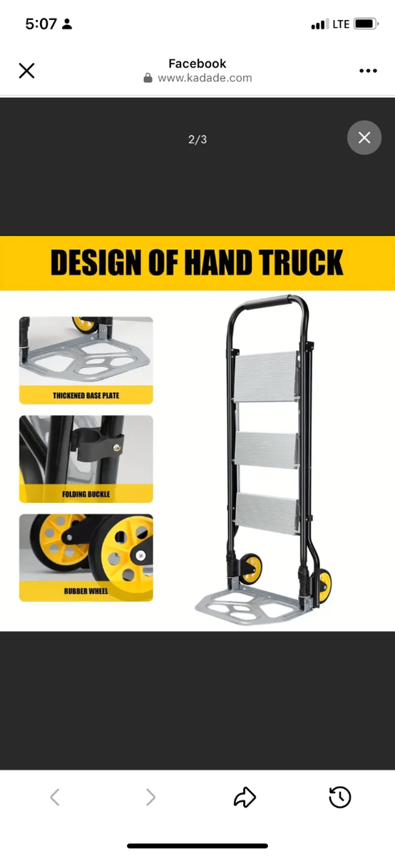 Folding Hand Truck Step ladder