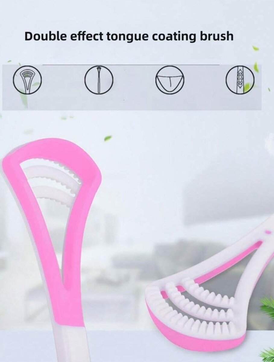 Silicone Tongue Scrapper.