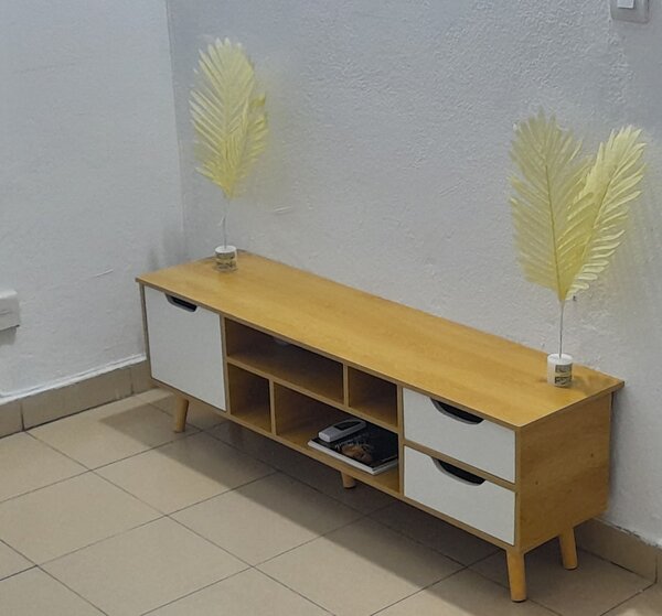 Meuble TV scandinave marron