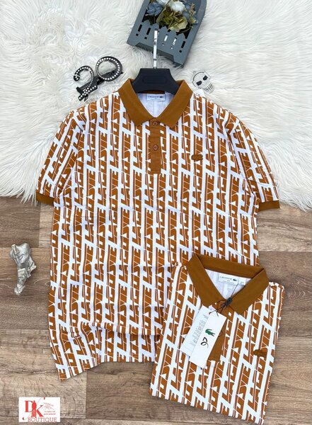 Polo tendance homme à motif