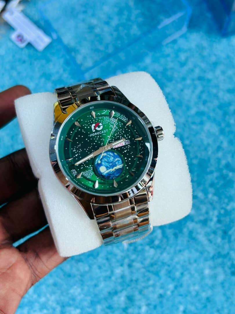 Montre élégante homme acier inoxydable