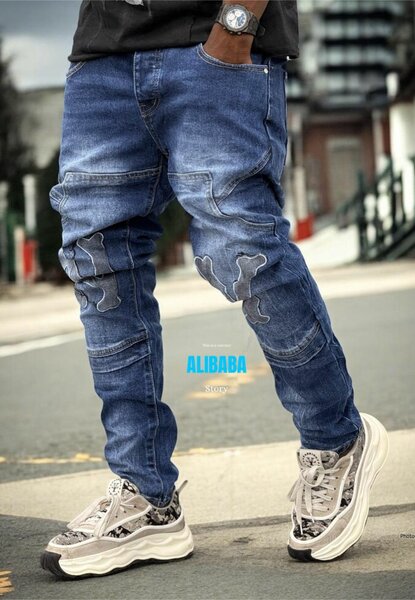 Jean cargo tendance décontracté