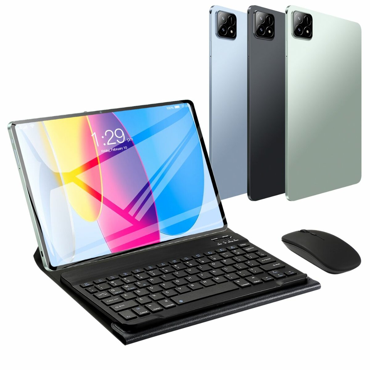 Tablette avec clavier et souris