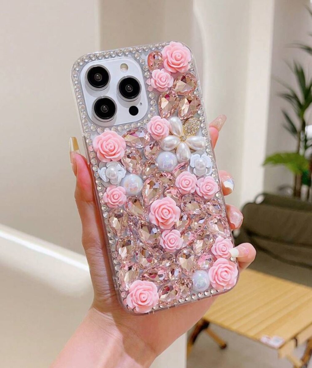 Coque Strass Rose Éblouissante