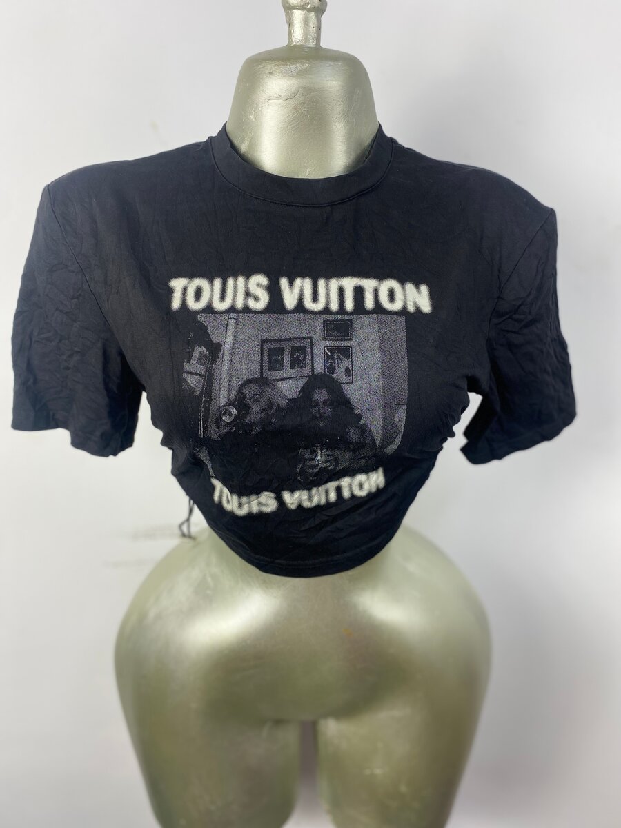 T-shirt noir imprimé tendance