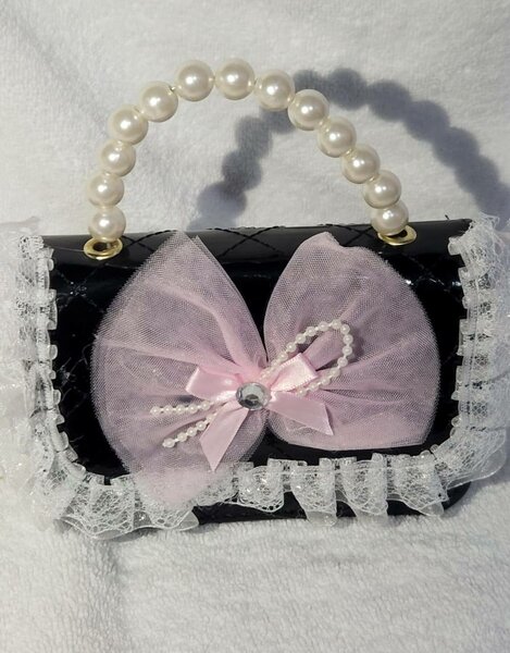 Sac pochette perlé chic