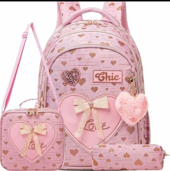 Cartable rose chic pour fille