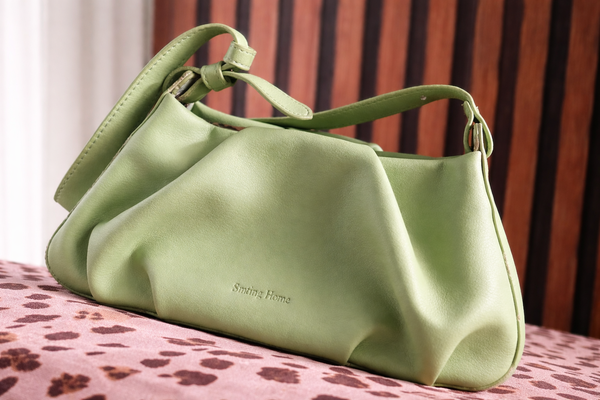 Sac à main vert en cuir Soothing Home