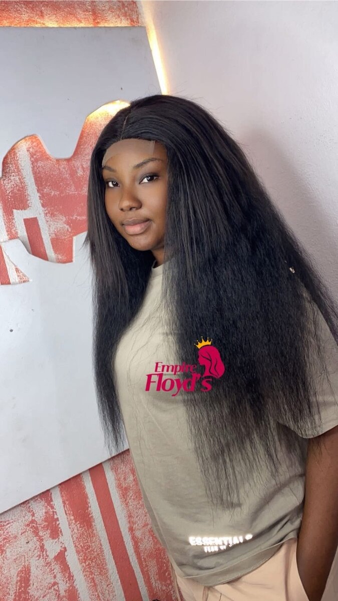 Perruque Synthétique Longue Noire