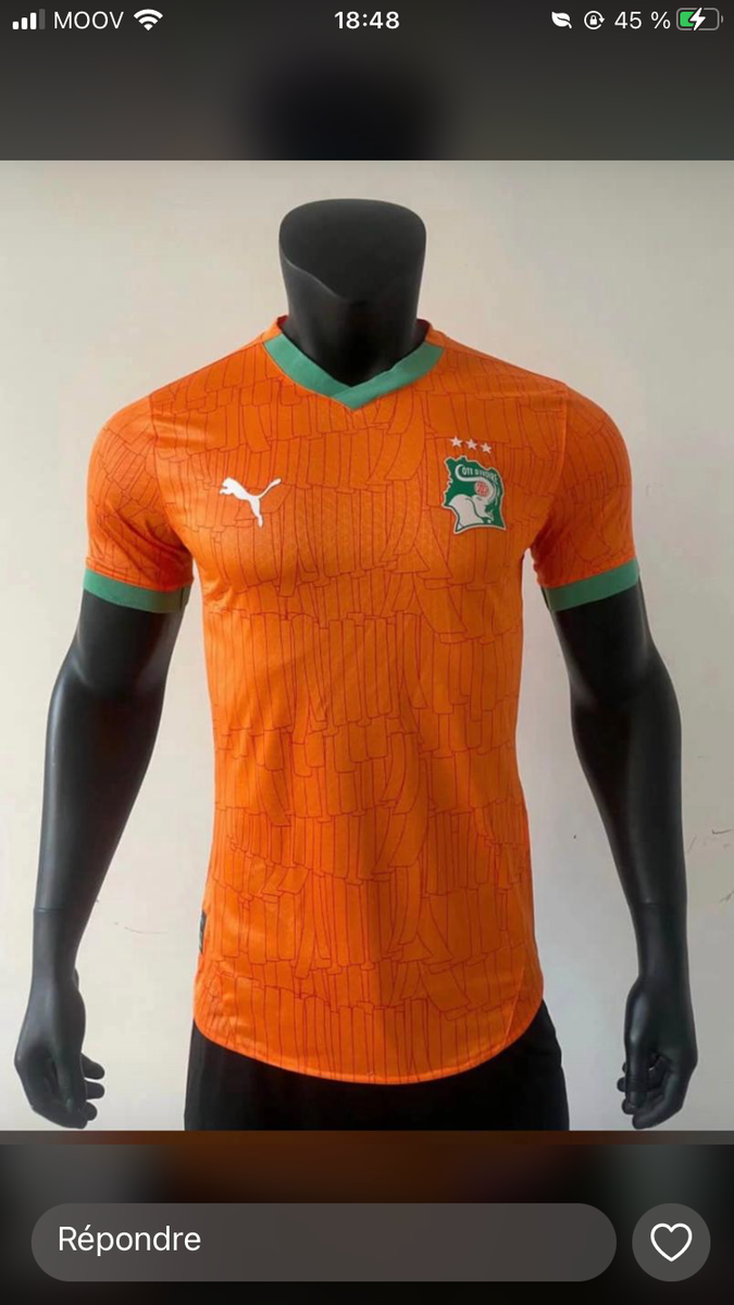 Maillot Côte d'Ivoire 2023