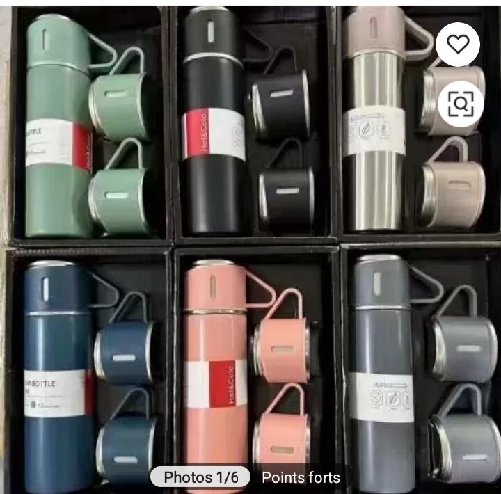 Ensemble Thermos et Tasses