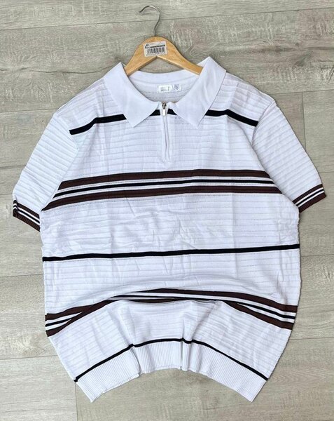 Polo à rayures rétro chic