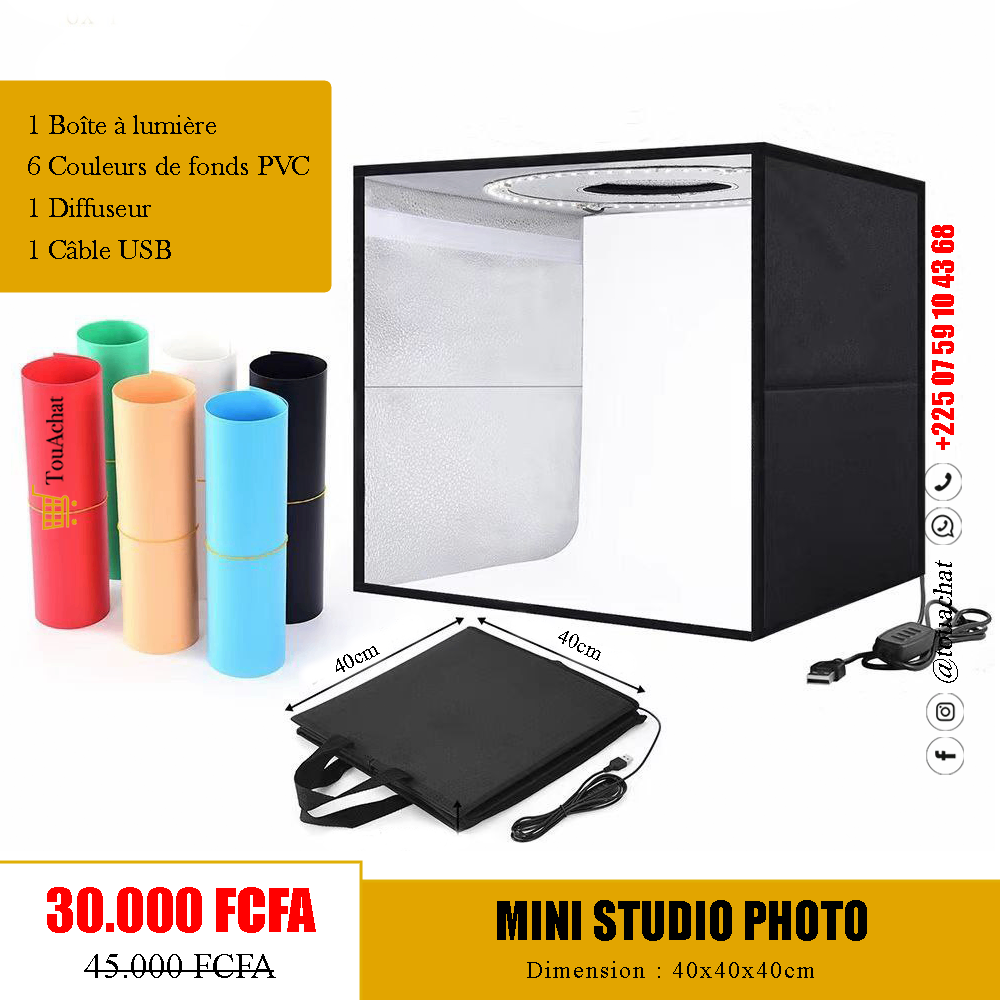 Studio Photo Mini Portable LED