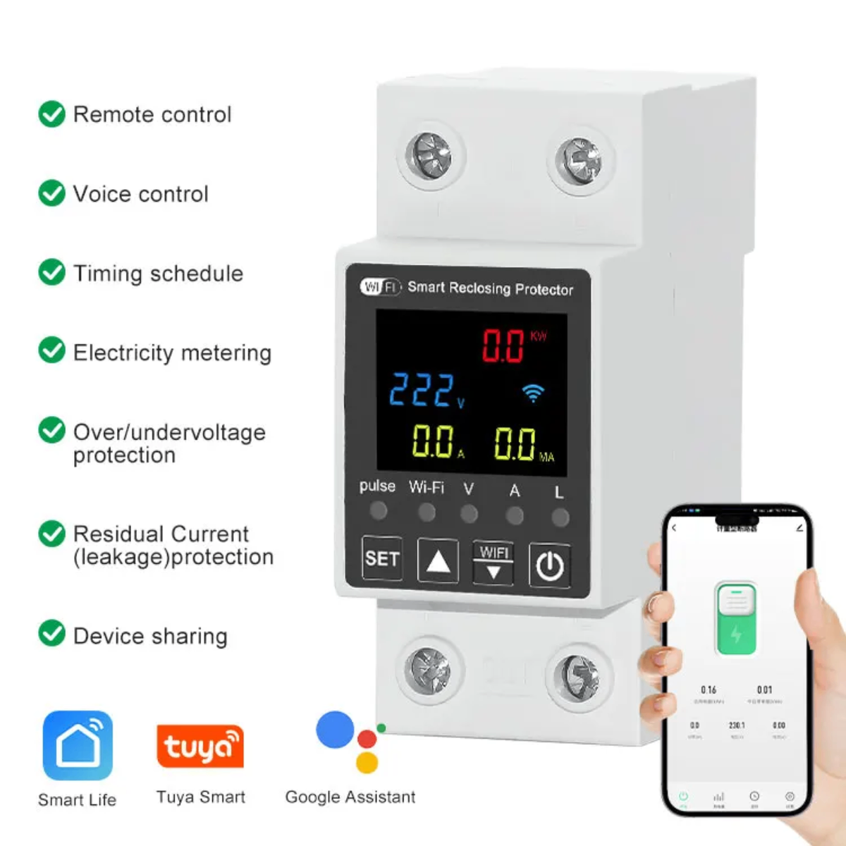 Disjoncteur différentiel wifi