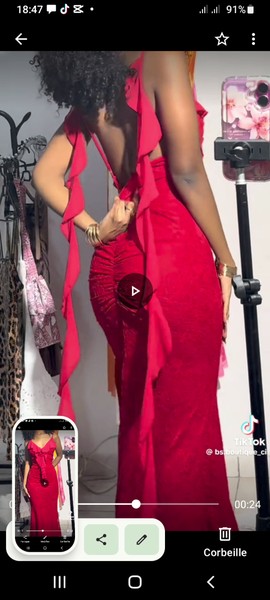 Robe longue élégante femme