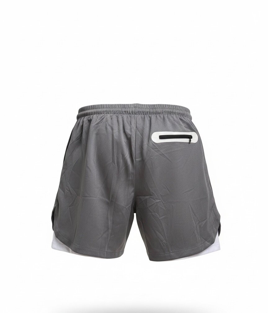 Shorts de sport gris homme