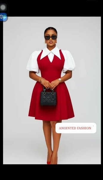 Robe élégante à manches bouffantes
