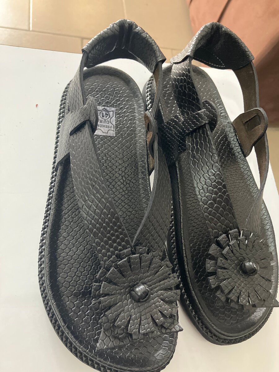 Sandales en cuir élégant