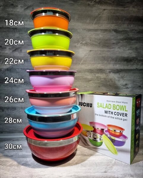 Bols en Acier Inoxydable avec Couvercle