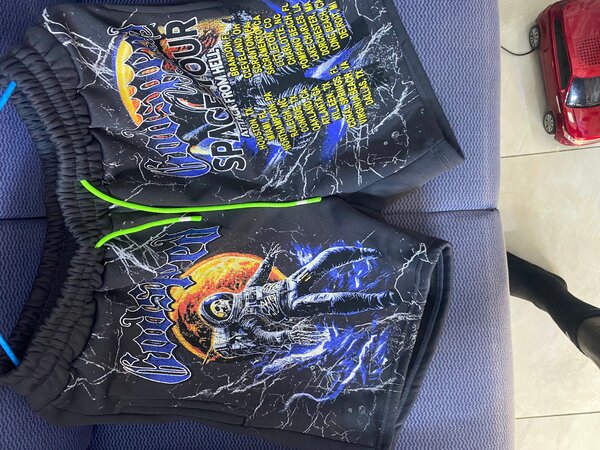 Shorts de sport design spatial