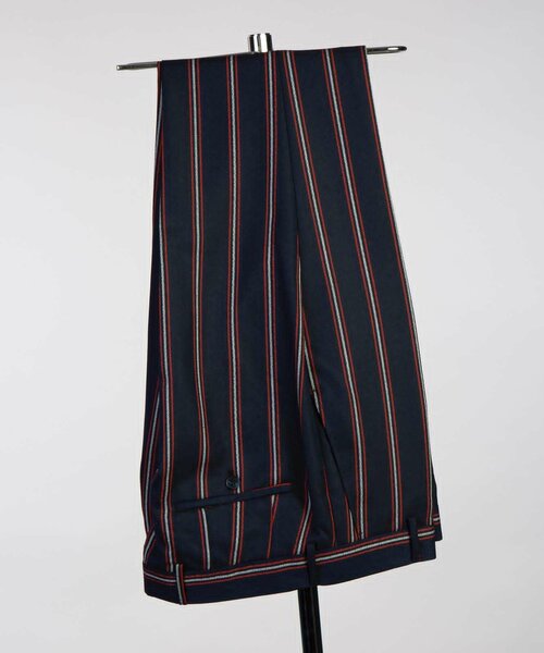 Original Navy Stripped Breasted Suit