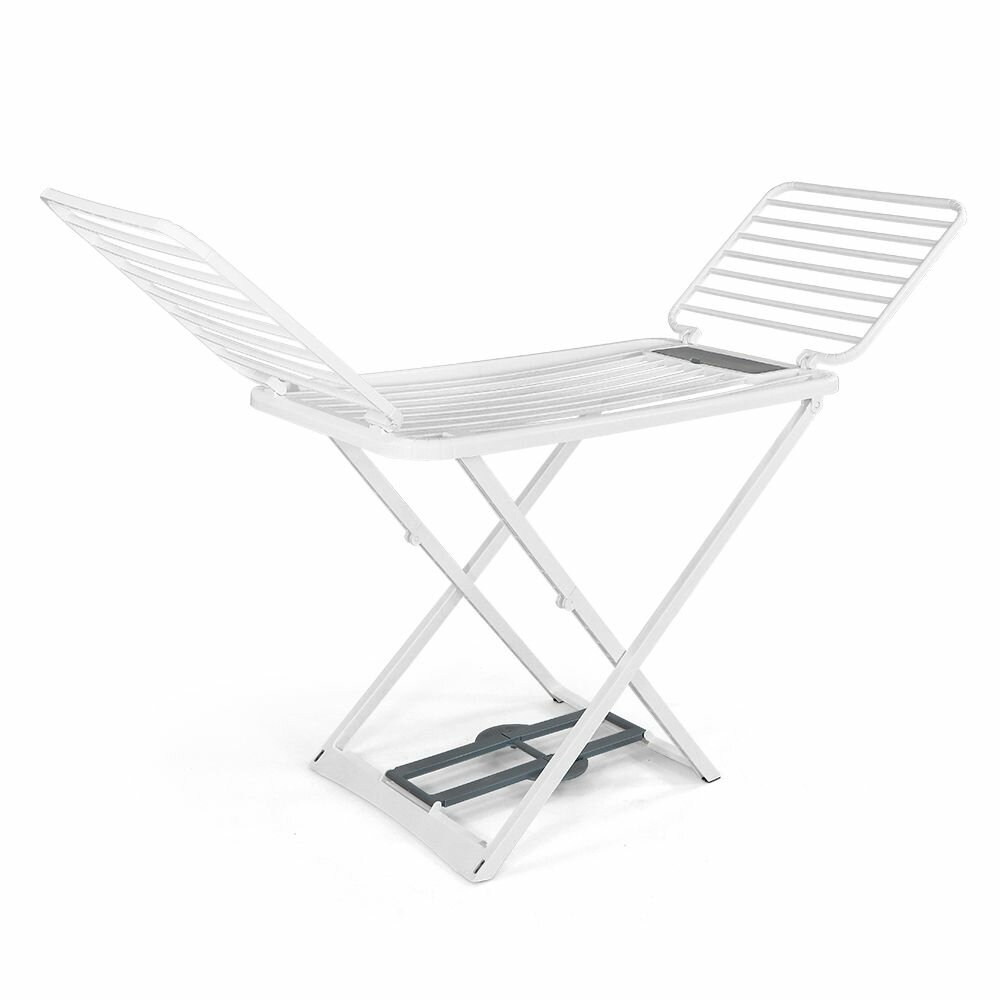 Séchoir à linge pliant blanc