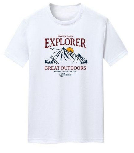 T-shirt d'aventure imprimé