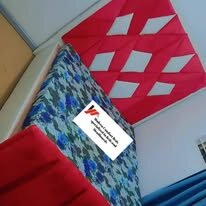 custom made bed with a high base